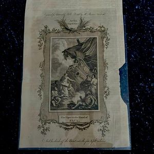 Print from 1800s Bible Brown Newcastle